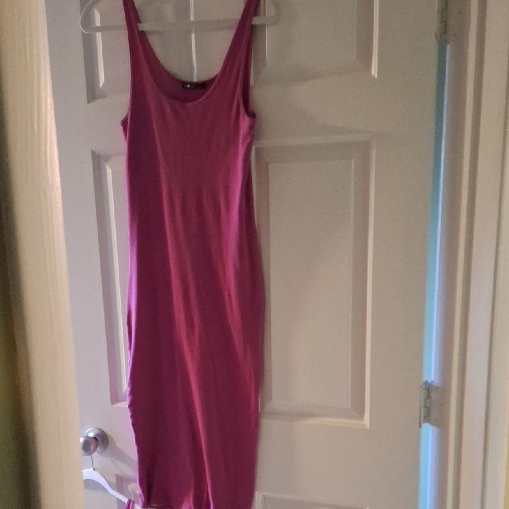 Oodji Elegant Fuchsia Midi Dress